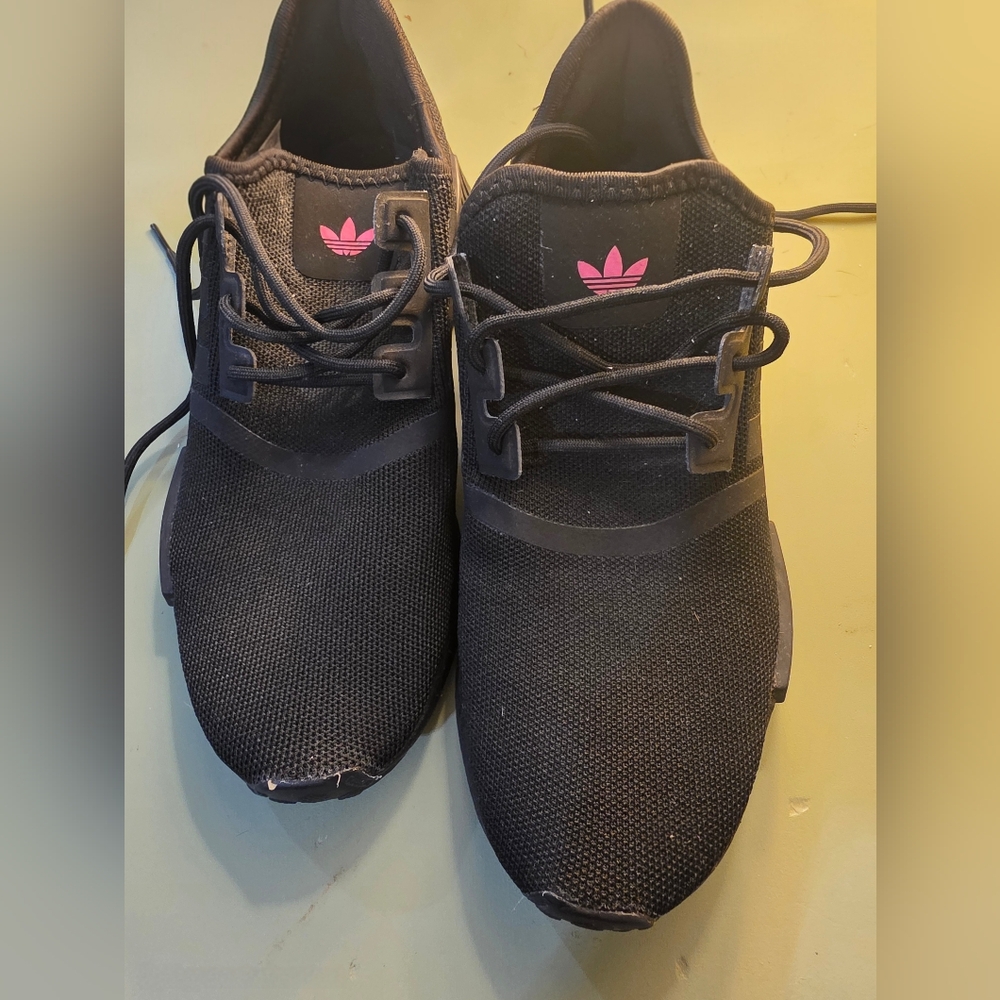 adidas Black and Pink Athletic Shoes